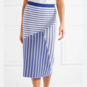 Rebecca Vallance Corsica Striped Jacquard Striped Skirt